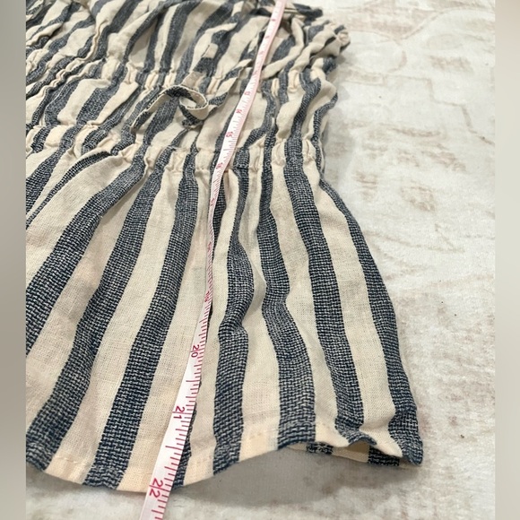 Linen Blend Striped Tank Top NWT - Picture 5 of 7